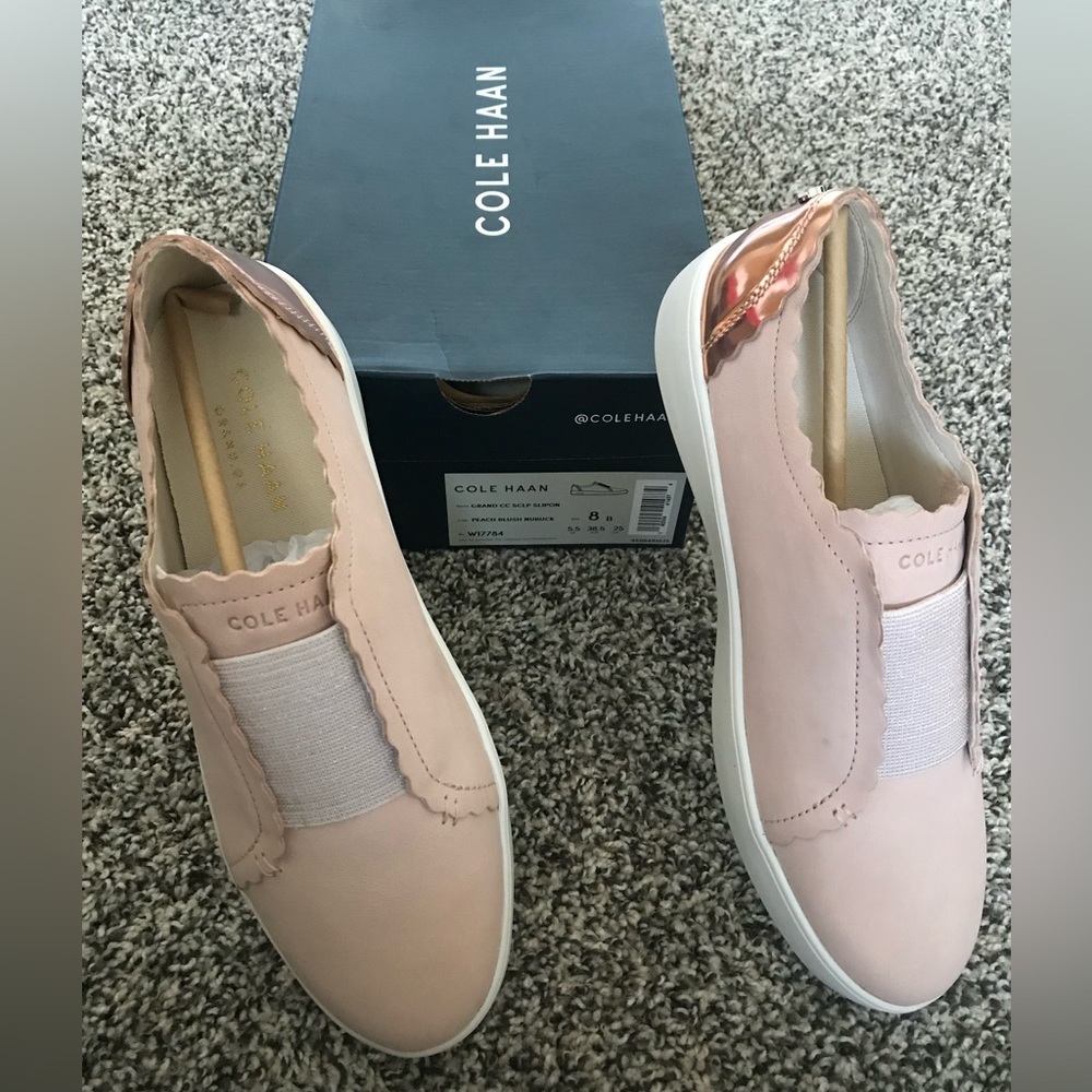 Coke Haan 8B peach Blush Nubuck